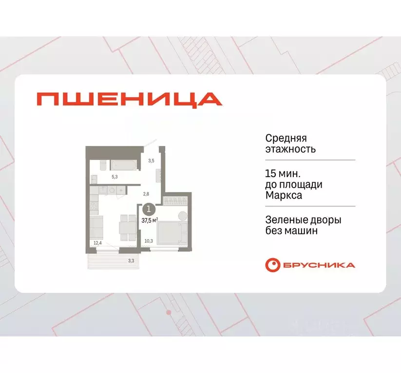 1-к кв. Новосибирская область, Новосибирский район, Краснообск рп ул. ... - Фото 0