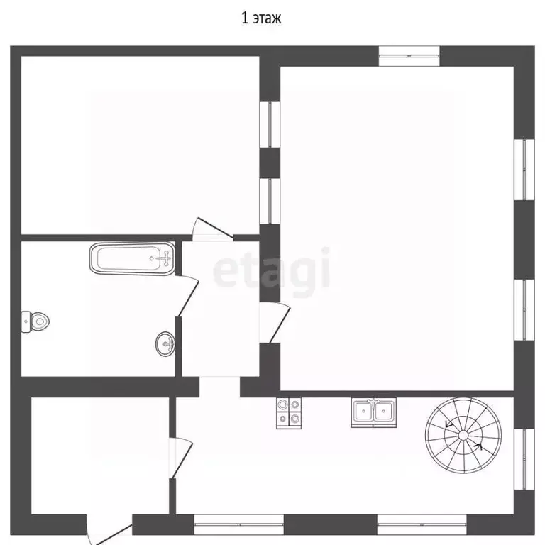 Дом в Омская область, Омск Порт-Артур мкр, пер. 3-й Воровского, 1/4 ... - Фото 2