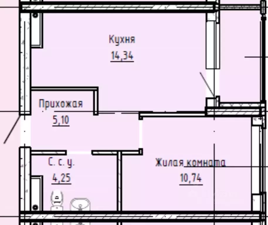 1-к кв. Свердловская область, Екатеринбург ВИЗ жилрайон, Русь-2 жилой ... - Фото 0