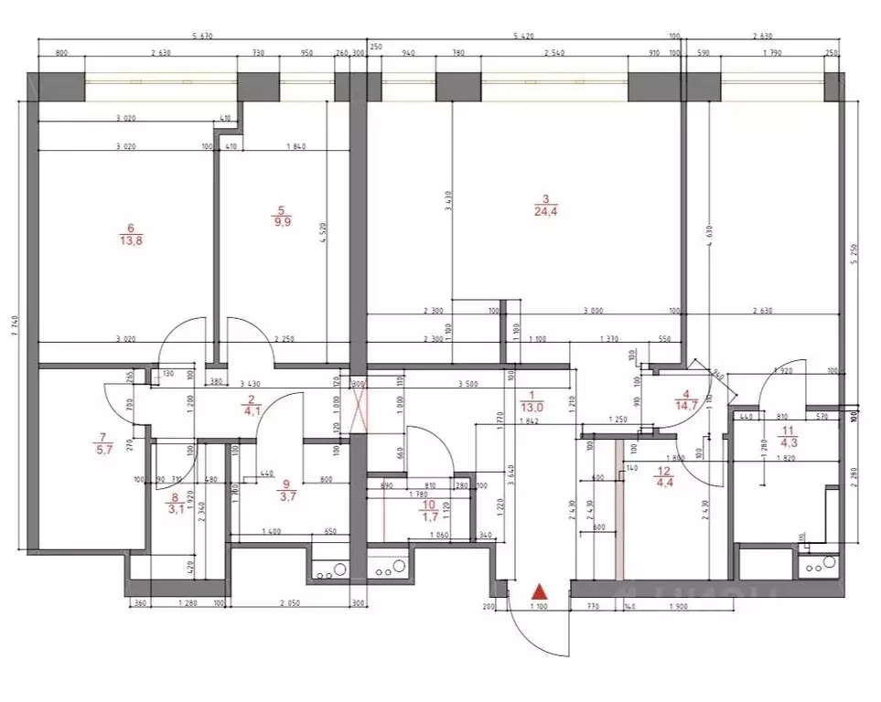 4-к кв. Москва Сколковское ш., 40к1 (107.0 м) - Фото 1
