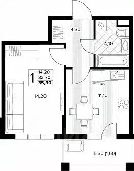 1-к кв. Краснодарский край, Анапа муниципальный округ, с. Сукко ... - Фото 1