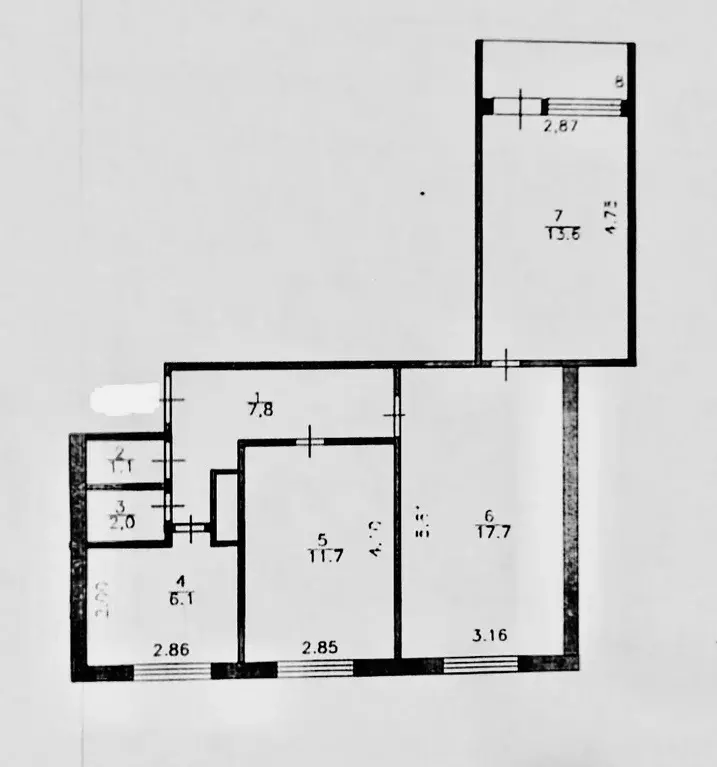 Продаётся 3-к квартира, 60 м - Фото 1