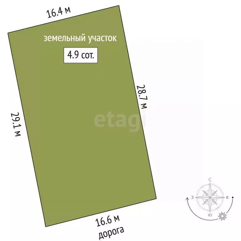 Участок в Ростовская область, Азовский район, Елизаветинское с/пос, ... - Фото 2