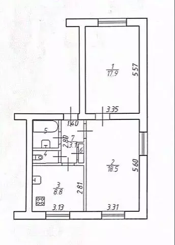 2-к кв. Новгородская область, Великий Новгород Район Софийская ... - Фото 2