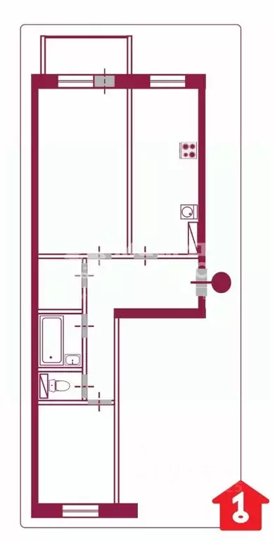 2-к кв. Омская область, Омск проезд 3-й Амурский, 1к1 (51.1 м) - Фото 1