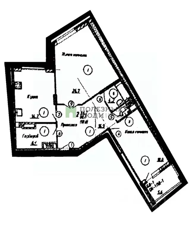 2-к кв. Тверская область, Тверь Оснабрюкская ул., 29 (90.8 м) - Фото 1