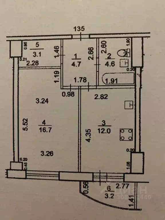 1-к кв. Башкортостан, Уфа ул. Акназарова, 21 (44.1 м) - Фото 1