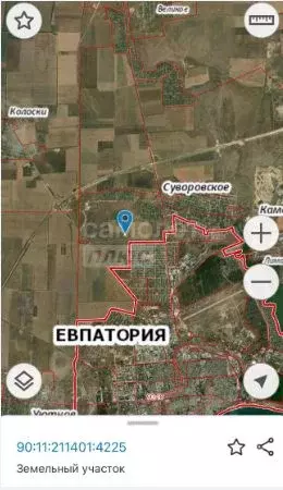 Участок в Крым, Сакский район, с. Суворовское  (6.0 сот.) - Фото 1