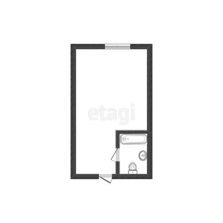 1к в -комнатной квартире (18.8 м) - Фото 1