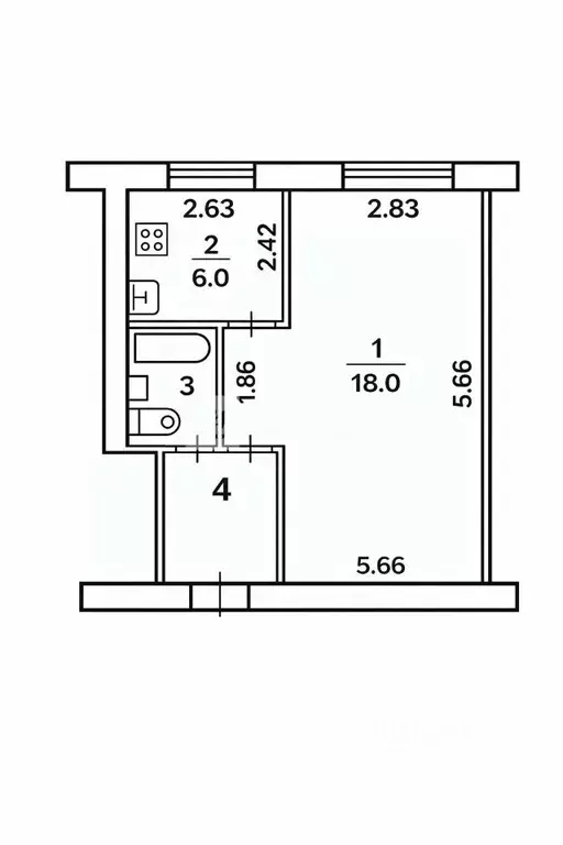 1-к кв. Московская область, Балашиха Леоновское ш., 1 (30.0 м) - Фото 1