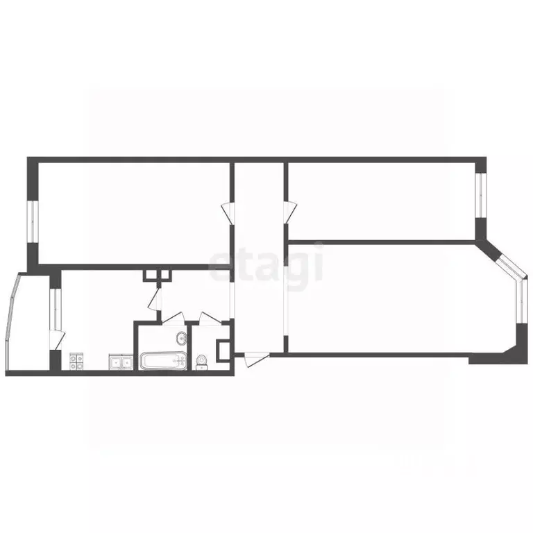 3-к кв. Саха (Якутия), Якутск 203-й мкр, 6 (92.2 м) - Фото 2