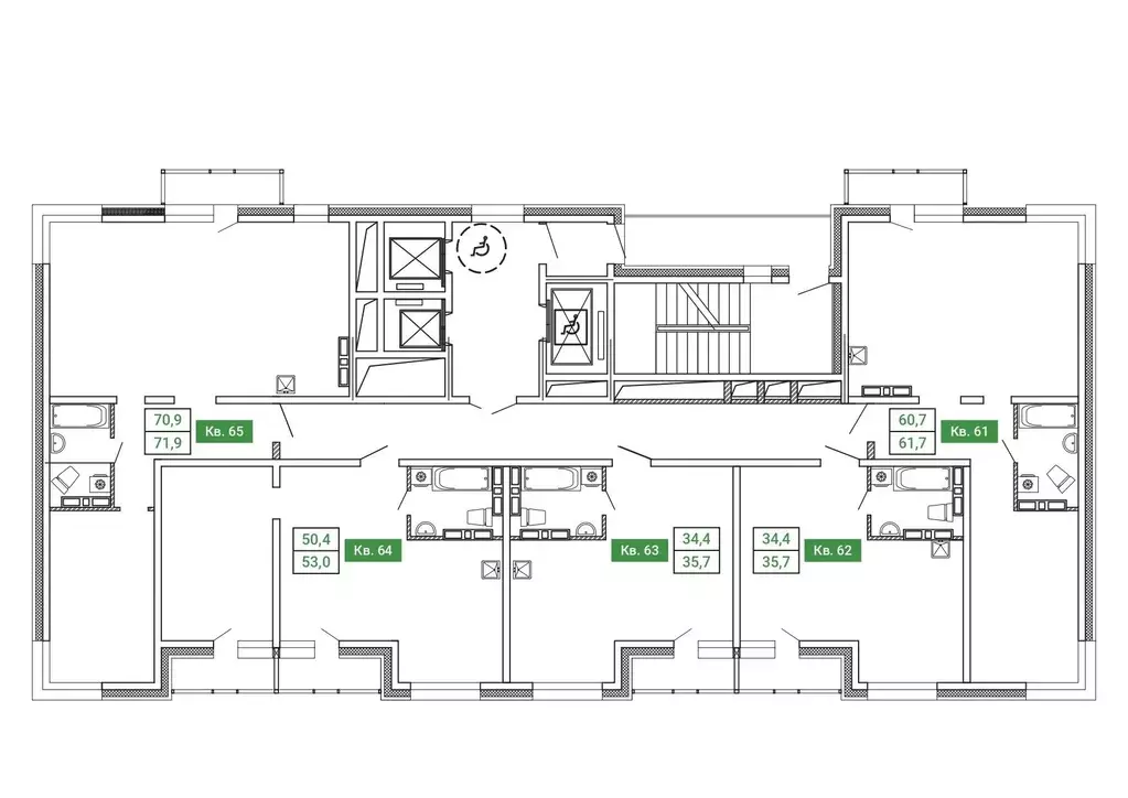 4-к кв. Приморский край, Владивосток ул. Нейбута (71.9 м) - Фото 2