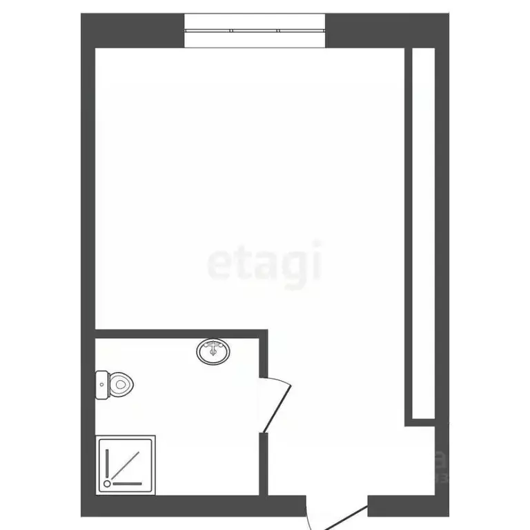 Студия Тюменская область, Тюмень ул. Станционная, 18 (21.4 м) - Фото 2