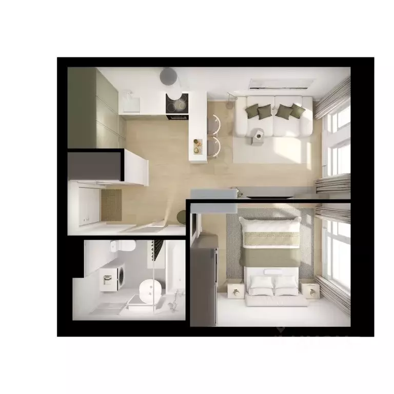 1-к кв. Московская область, Мытищи Ярославский квартал жилой комплекс, ... - Фото 1