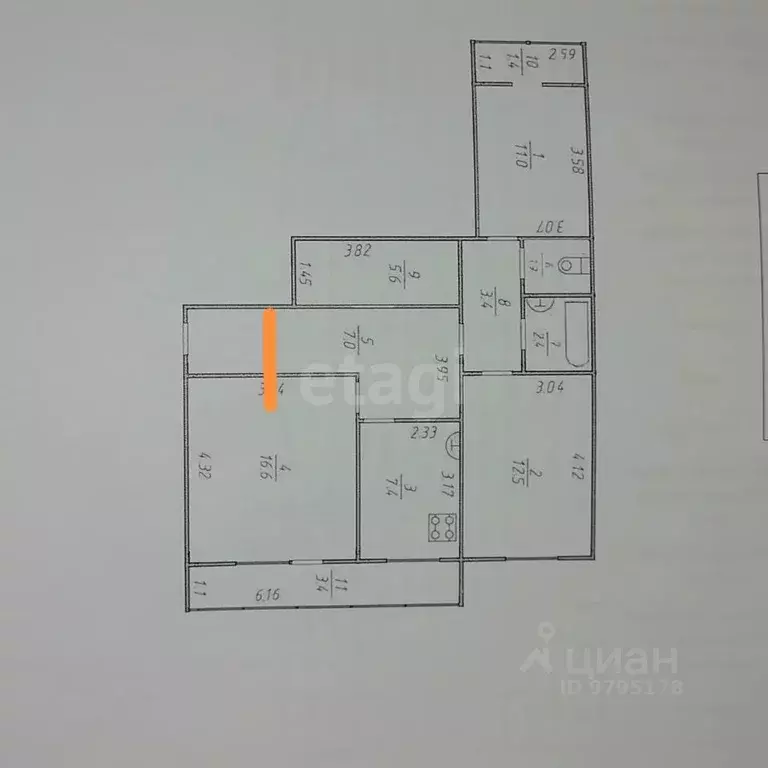 3-к кв. Татарстан, Казань ул. Рихарда Зорге, 70 (67.8 м) - Фото 1