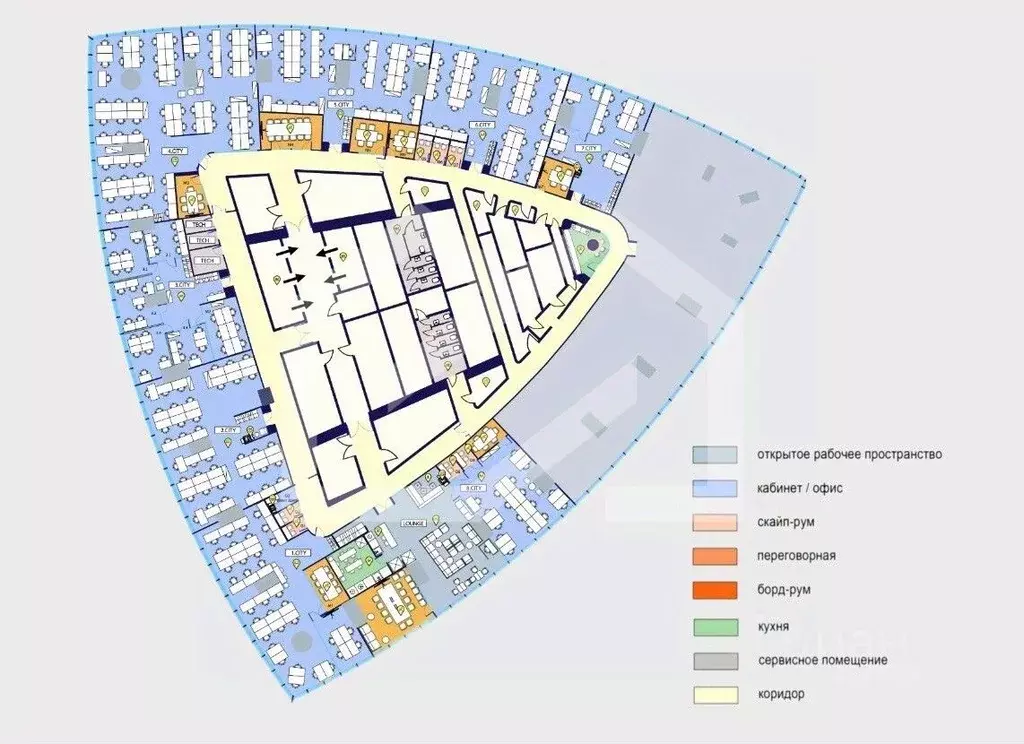 Офис в Москва наб. Пресненская, 12 (1704 м) - Фото 2