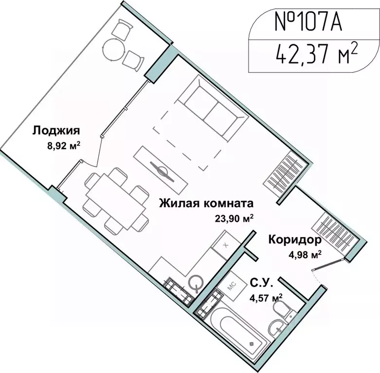 1-к кв. Севастополь ул. Летчиков, 10 (42.1 м) - Фото 0