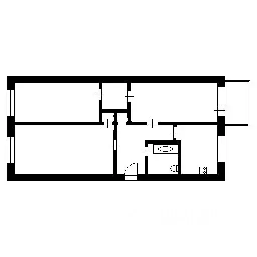 3-к кв. Новосибирская область, Новосибирск ул. Толбухина, 41/1 (60.0 ... - Фото 2