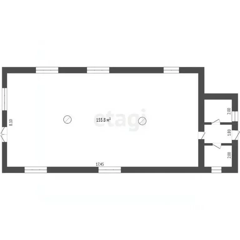 Торговая площадь в Тюменская область, с. Ярково ул. Дзержинского, ... - Фото 1