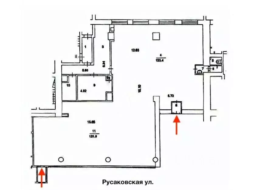 Торговая площадь в Москва Русаковская ул., 22 (289 м) - Фото 2