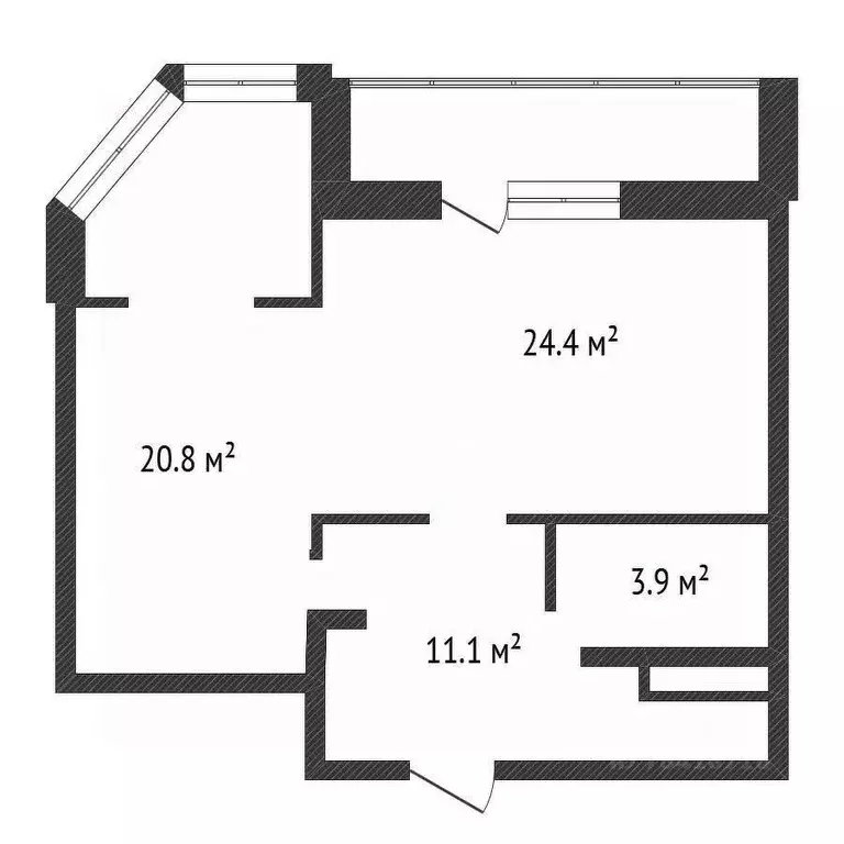 1-к кв. Калужская область, Обнинск ул. Гагарина, 5 (61.7 м) - Фото 2