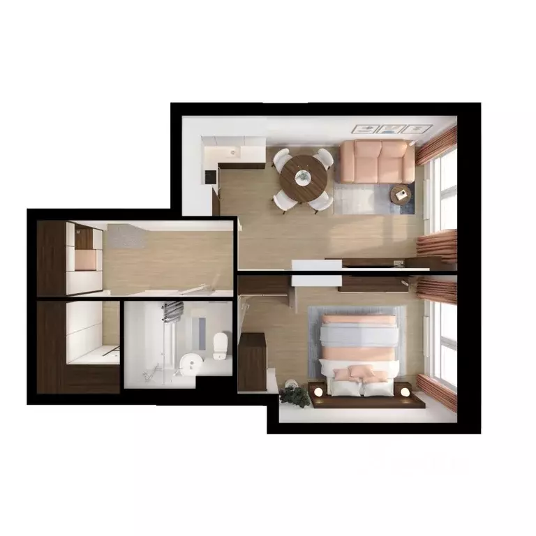 1-к кв. Нижегородская область, Нижний Новгород д. Утечино, Савин Парк ... - Фото 2