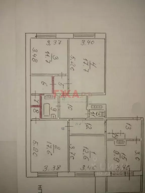 4-к кв. Саха (Якутия), Нерюнгри Южно-Якутская ул., 35 (98.4 м) - Фото 1