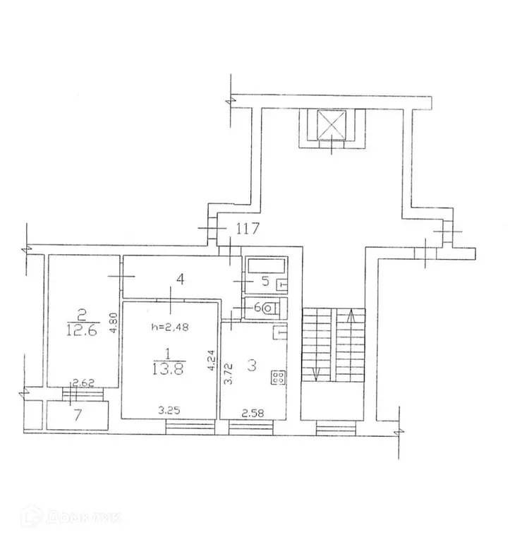 Продаётся 2-к квартира, 46 м - Фото 1