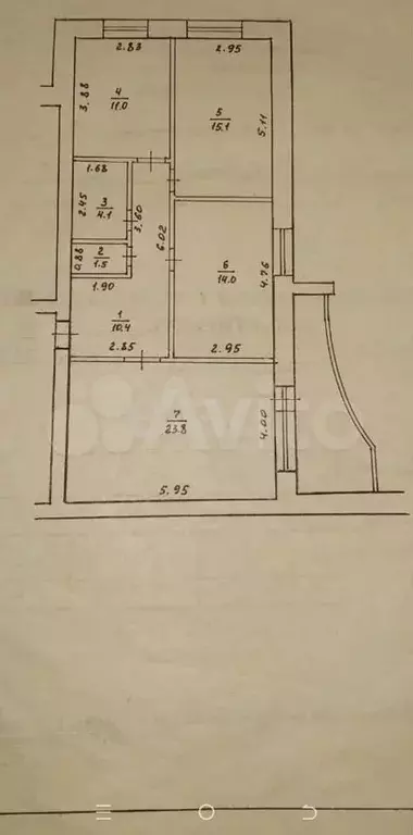 3-к. квартира, 84,9 м, 4/5 эт. - Фото 0