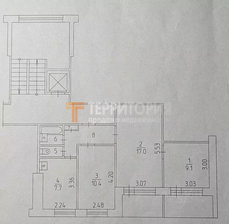 3-к кв. Пермский край, Пермь Коломенская ул., 51 (52.2 м) - Фото 2