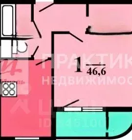 1-к кв. Москва Внуковское поселение, ул. Летчика Ульянина, 6 (46.84 м) - Фото 2