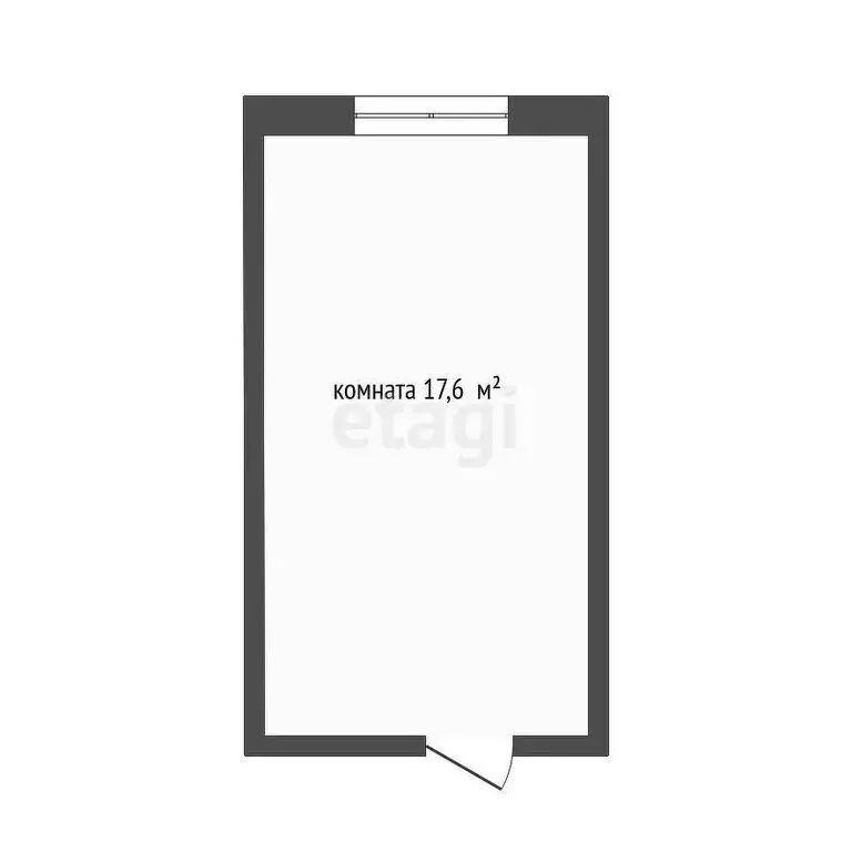 1к в -комнатной квартире (17.6 м) - Фото 1