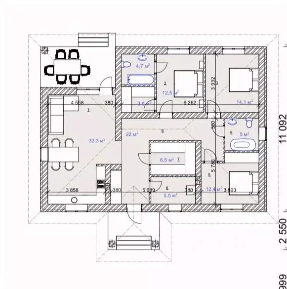 Дом в Саратовская область, Энгельсский район, Новопушкинское ... - Фото 2