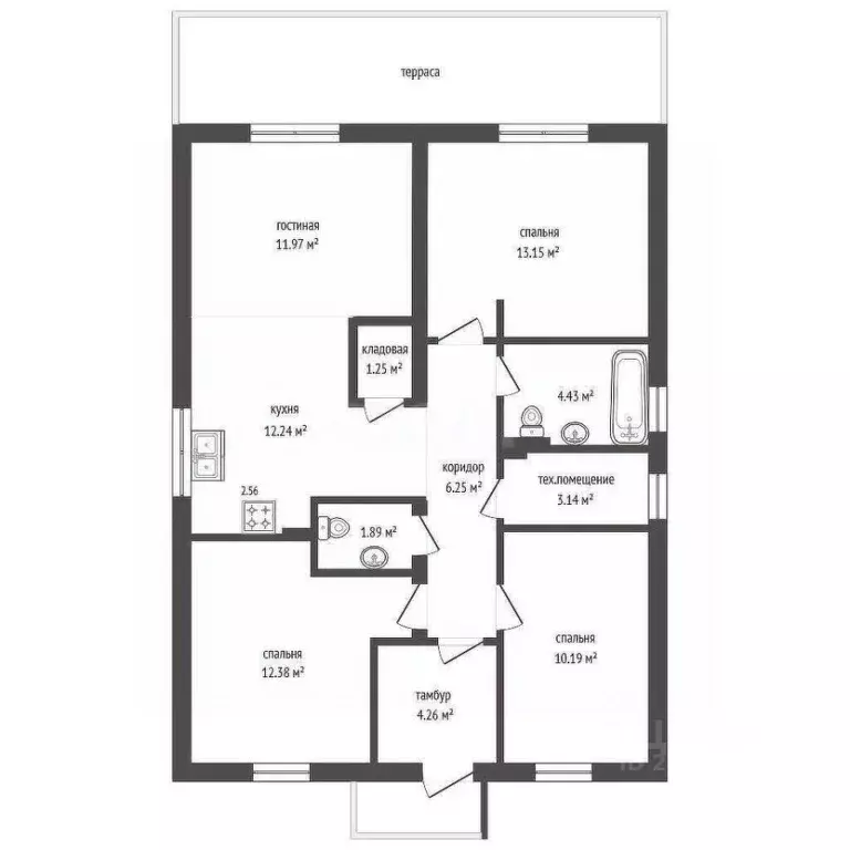Дом в Калининградская область, Гурьевский муниципальный округ, пос. ... - Фото 2