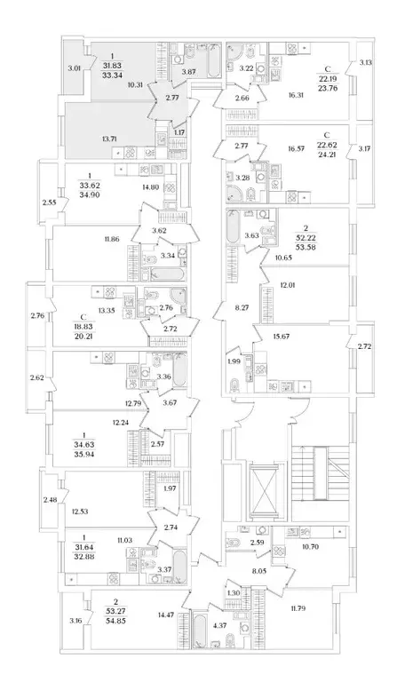 1-к кв. Санкт-Петербург ул. Тамбасова, 5Н (33.34 м) - Фото 1