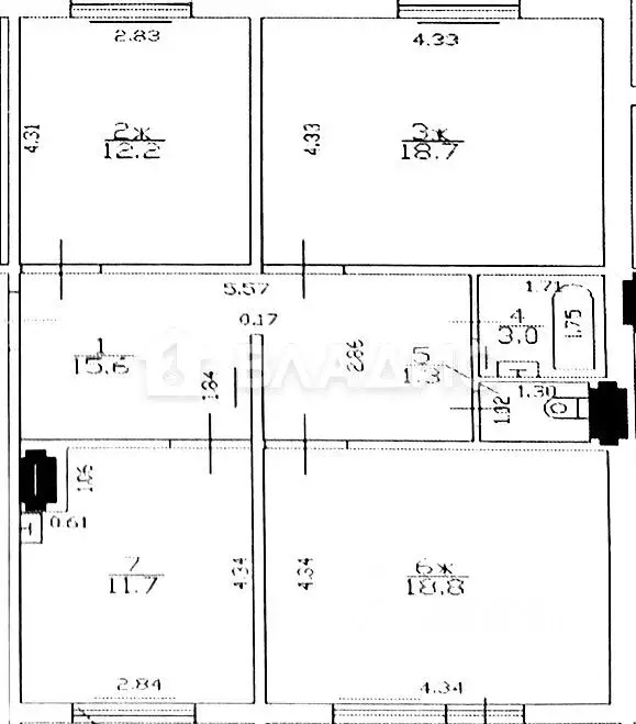 3-к кв. Калининградская область, Калининград ул. Согласия, 30 (81.3 м) - Фото 2