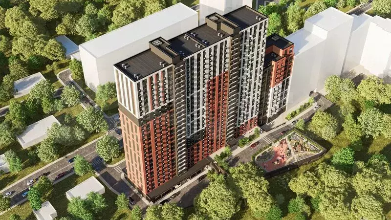 Квартира-студия, 33,8 м, 3/24 эт. - Фото 1
