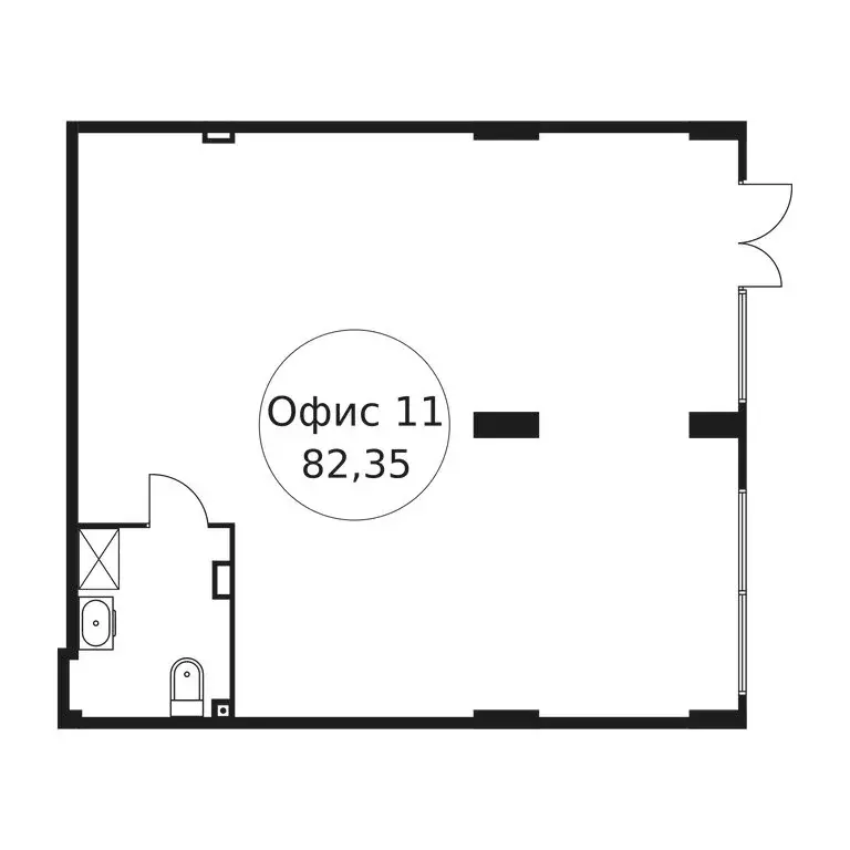 Офис (82.35 м) - Фото 1