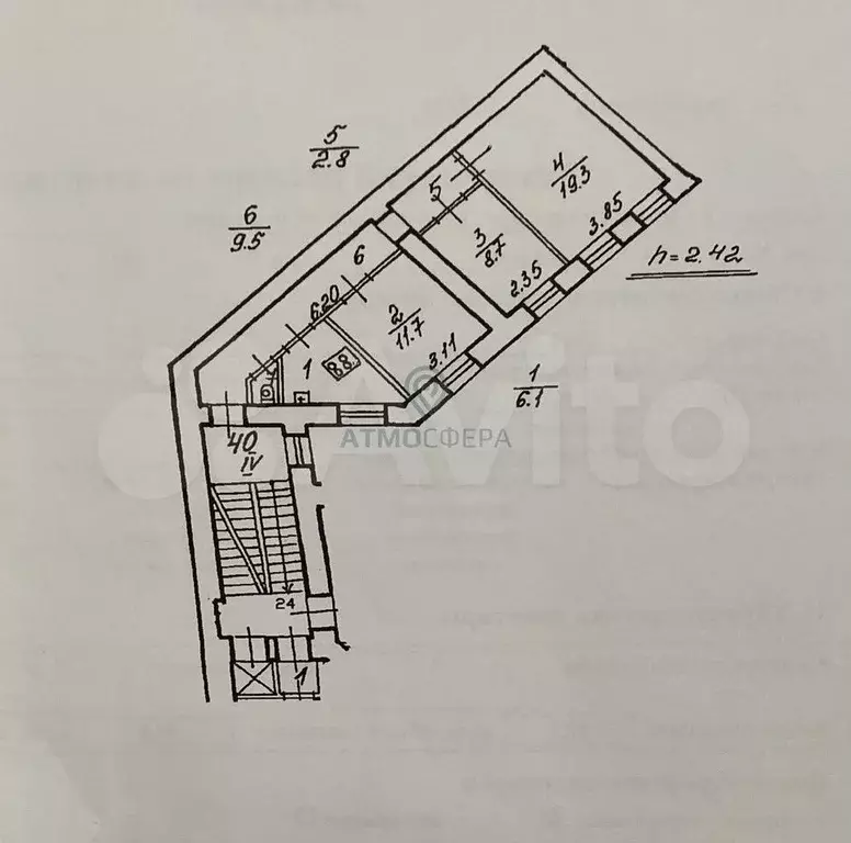 3-к. квартира, 59 м, 3/6 эт. - Фото 0