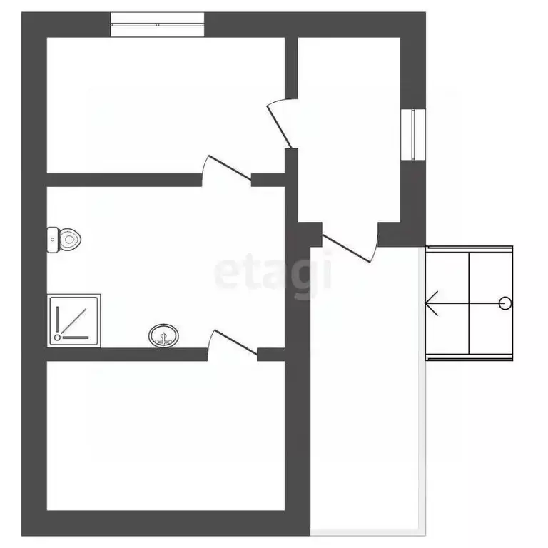 Дом в Тюменская область, Тюмень Якорь СНТ, ул. Ромашка (18 м) - Фото 2