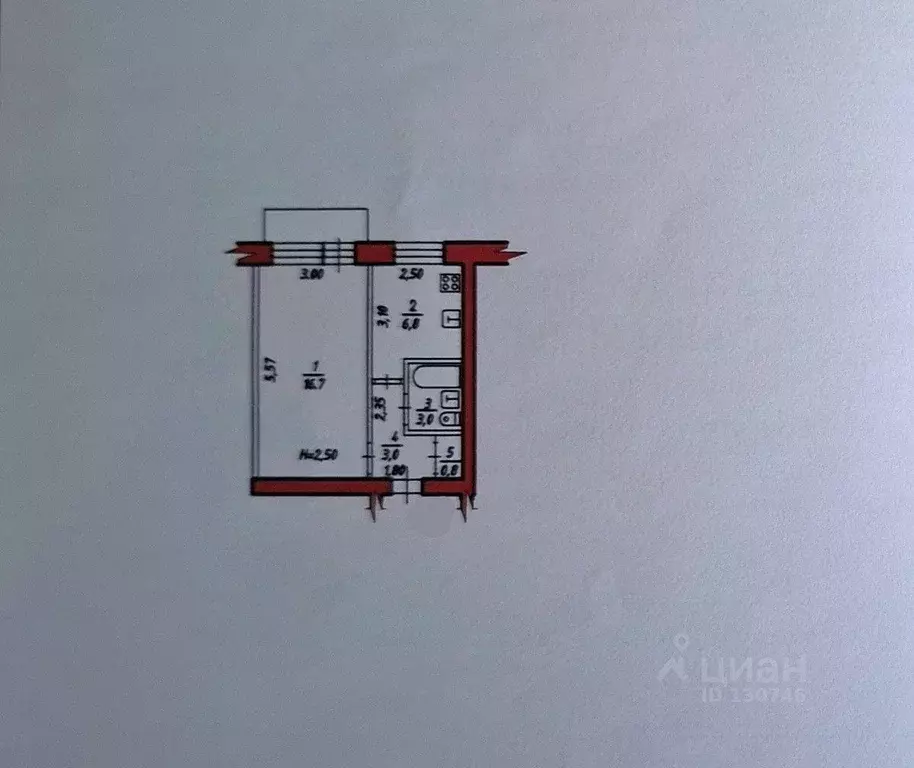 1-к кв. Хабаровский край, Хабаровск ул. Руднева, 97А (30.3 м) - Фото 1