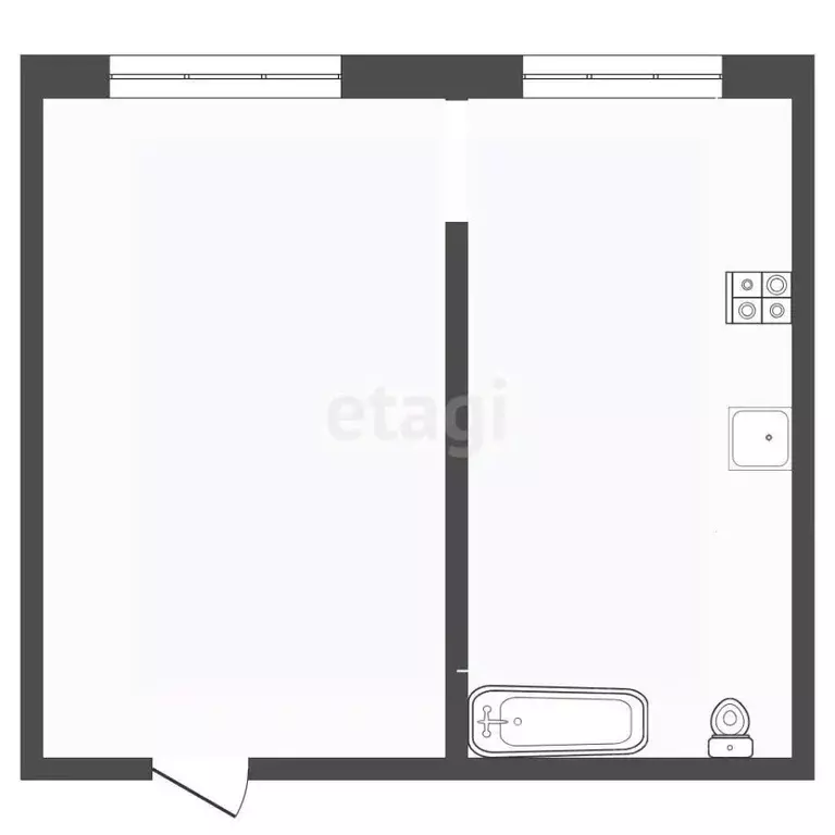 Комната Тюменская область, Тюменский муниципальный округ, Винзили рп ... - Фото 2