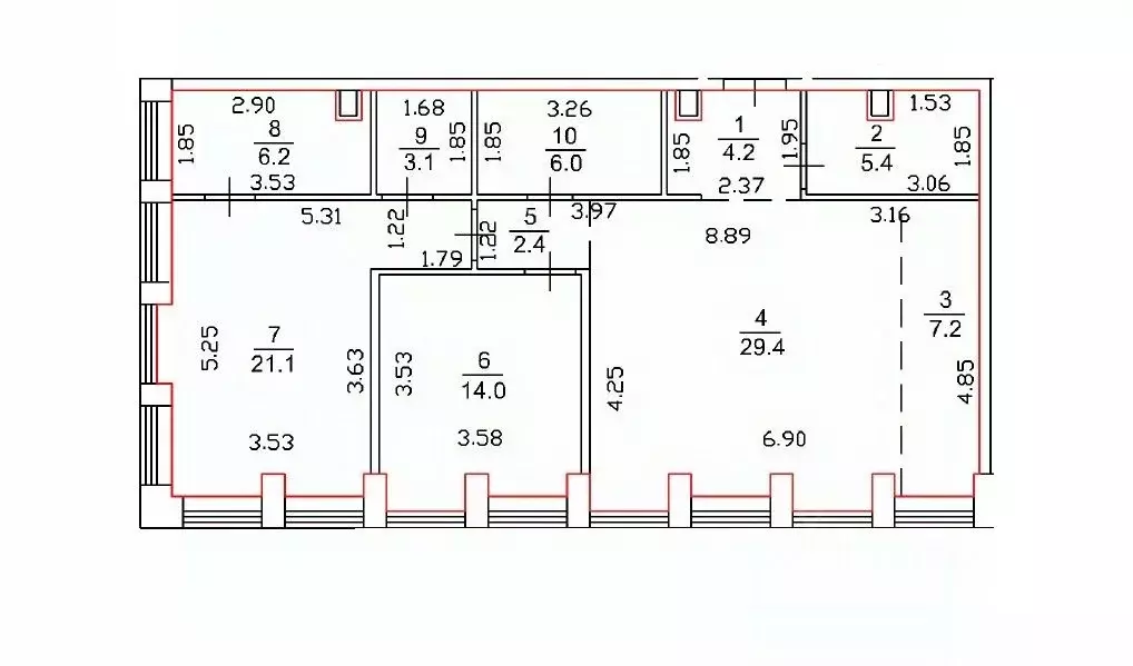 3-к кв. Москва ул. Костикова, 4к4 (99.0 м) - Фото 1