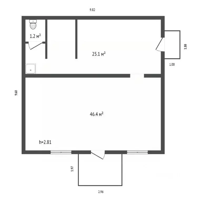 Помещение свободного назначения в Красноярский край, Козулька пгт ул. ... - Фото 2