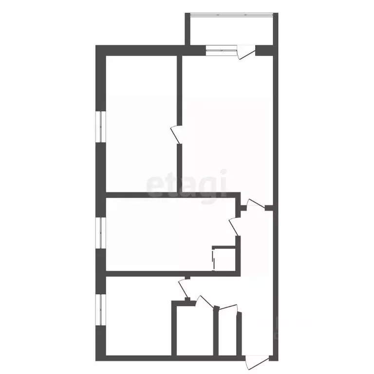 3-к кв. Амурская область, Райчихинск Музыкальная ул., 20 (56.6 м) - Фото 2