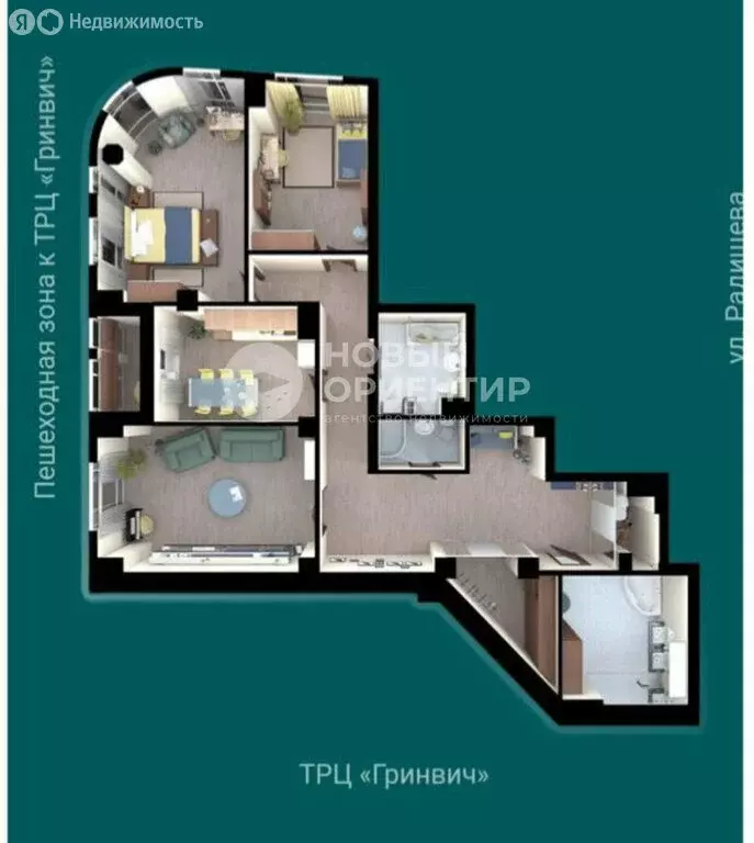 3-комнатная квартира: Екатеринбург, улица Хохрякова, 63 (156.5 м) - Фото 1