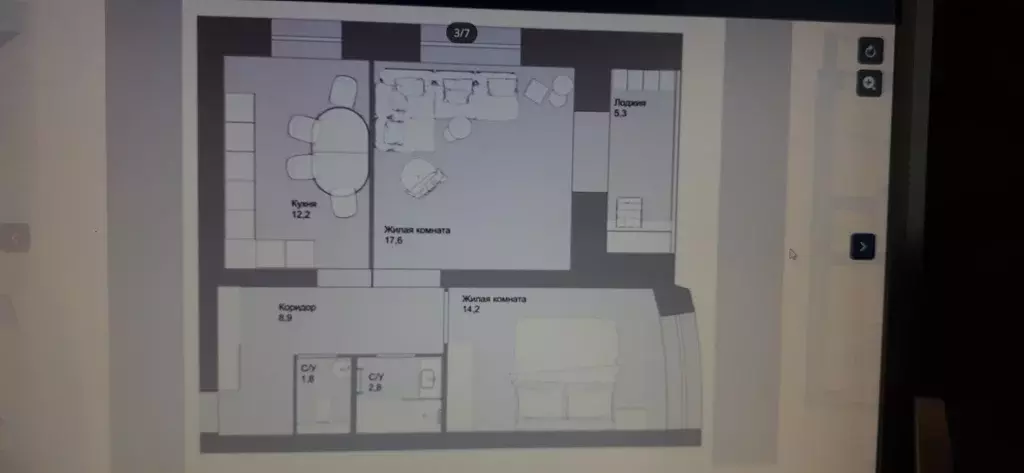 Продаётся 2-к квартира, 62 м - Фото 1