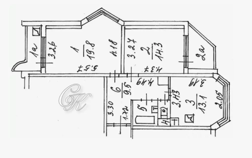 2-к кв. Москва Симферопольский бул., 29К1 (59.3 м) - Фото 1