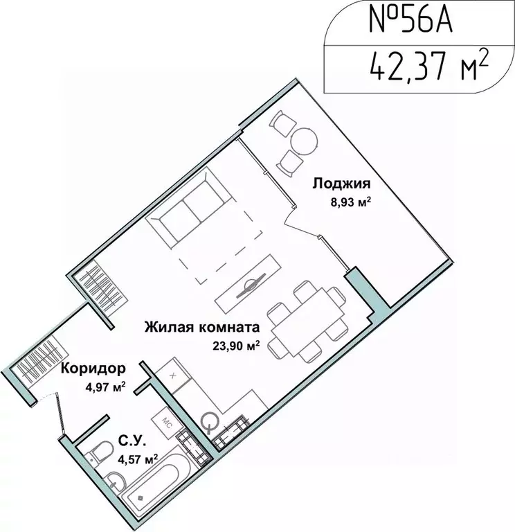 1-к кв. Севастополь ул. Летчиков, 10 (42.2 м) - Фото 0