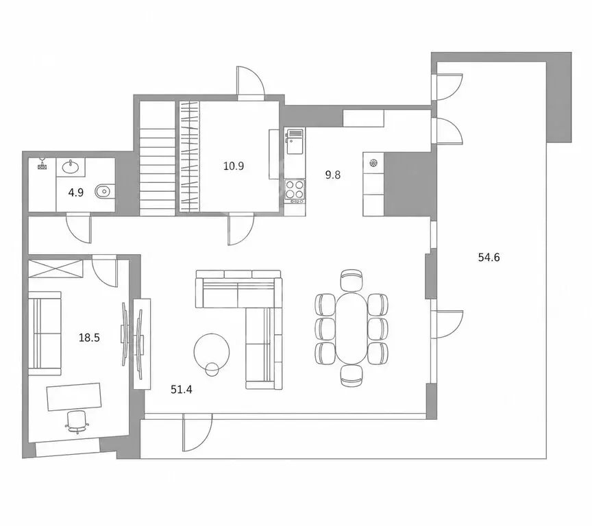 6-комнатная квартира: Москва, улица Советской Армии, 6 (488 м) - Фото 1